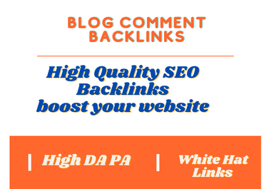 I will build 200 Dofollow Blog Comment Backlinks Off ...