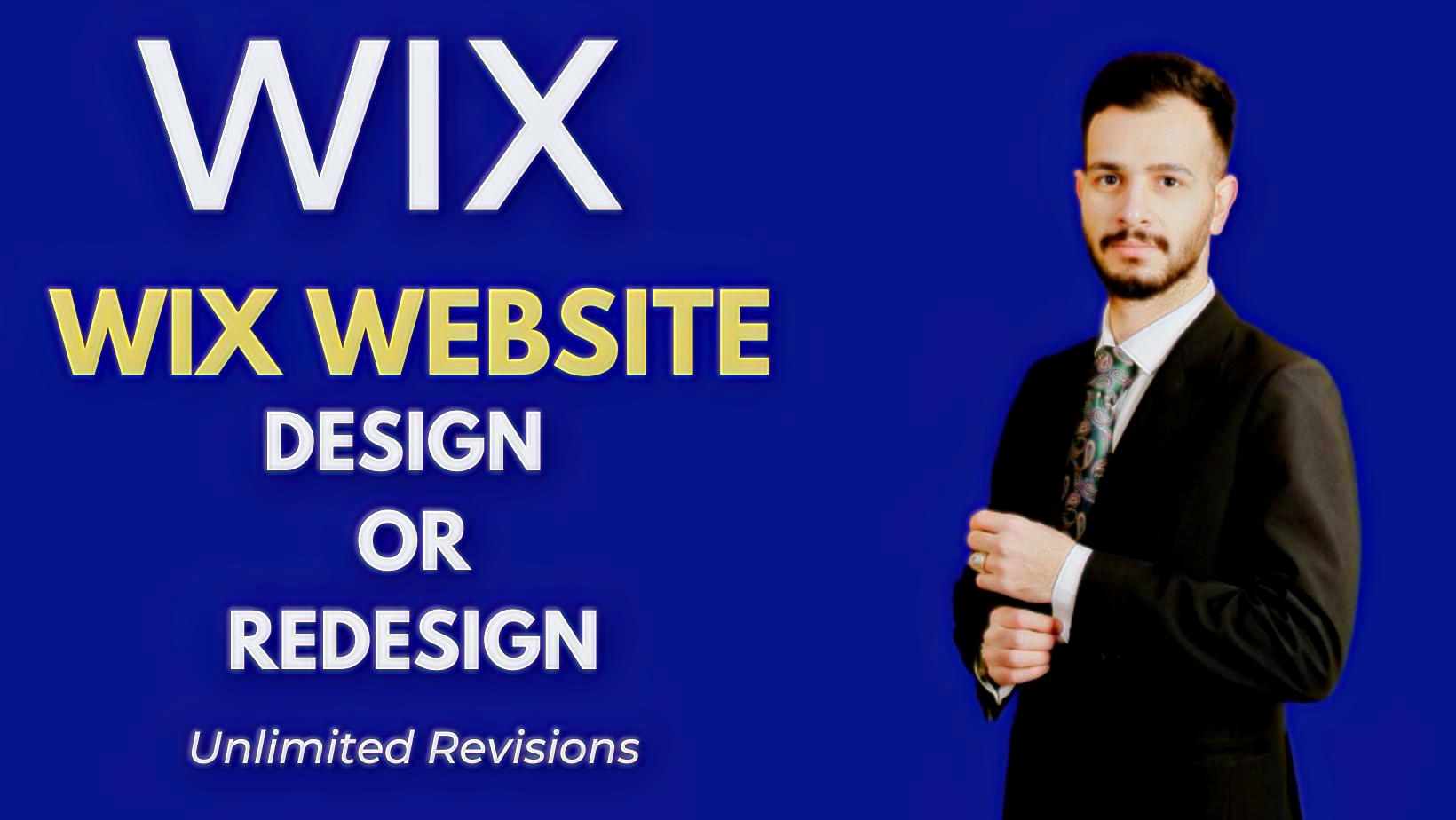 I will design wix website, redesign wix website, web...