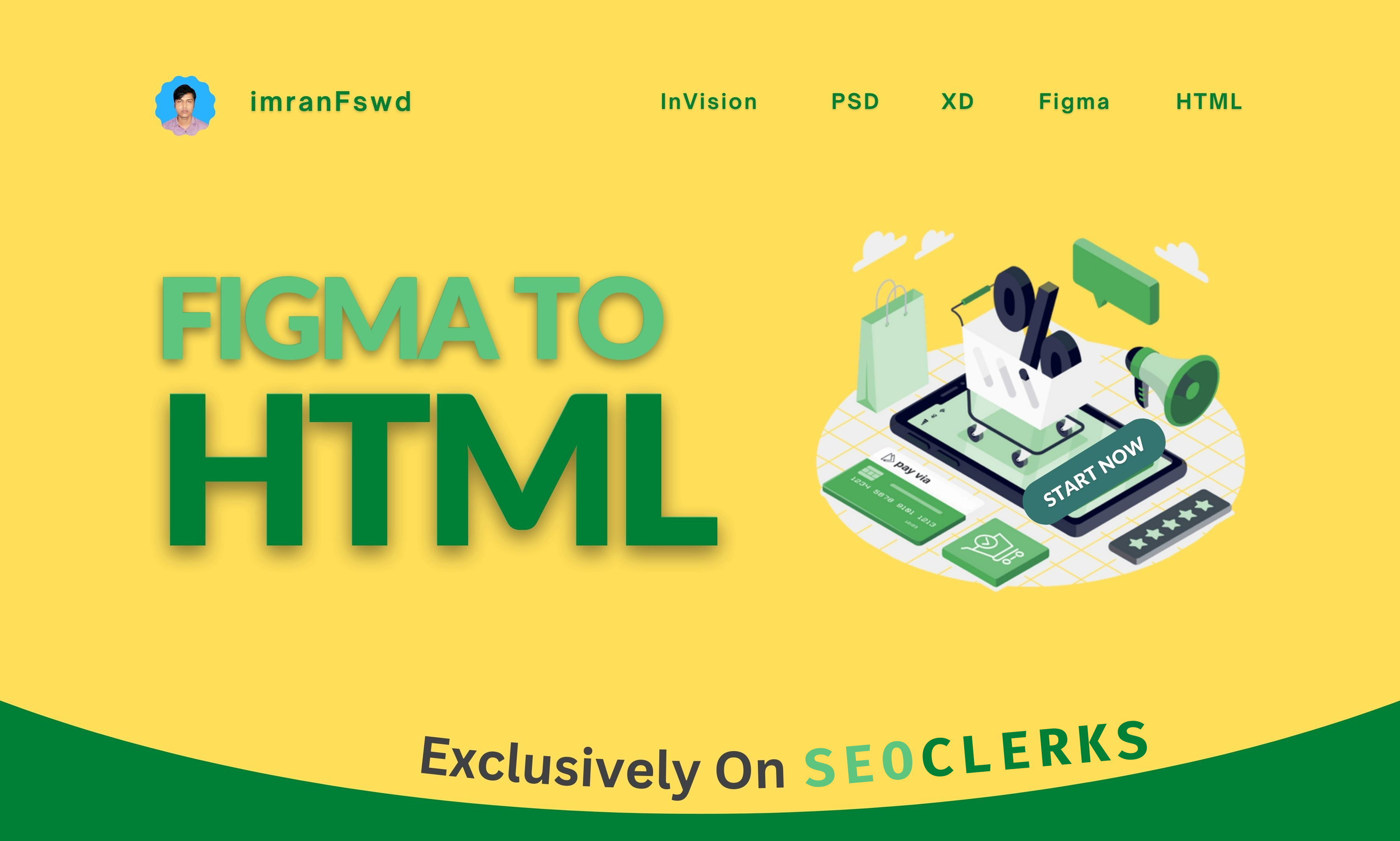 I Will Build HTML CSS Website, Convert Figma To HTML...