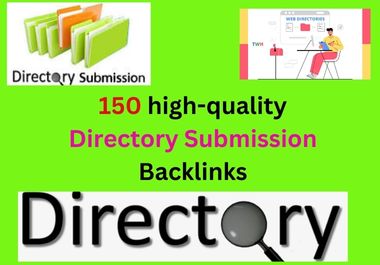 I will do 150 dofollow web directory submissions, ma...