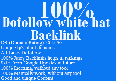 I will create 100+ high DA PA Backlink for your websi...