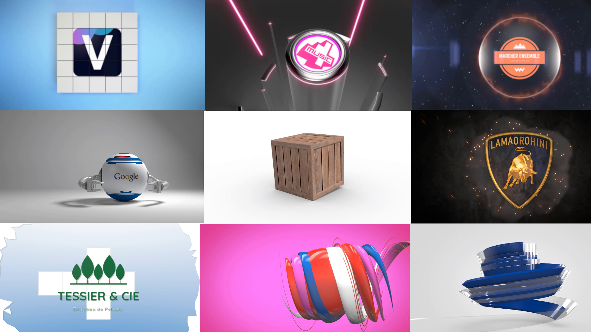 I will create 3 logo animation with your logo