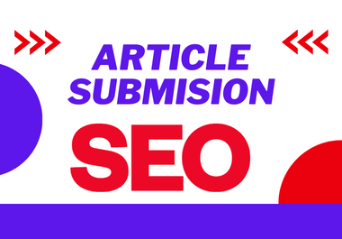I will do 100 manually article submission backlink on...