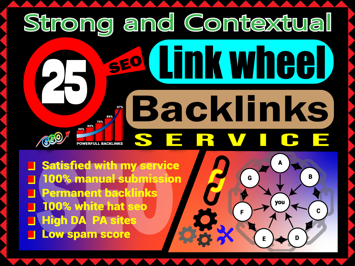 I will do 25 Link wheel backlinks service for Google ...