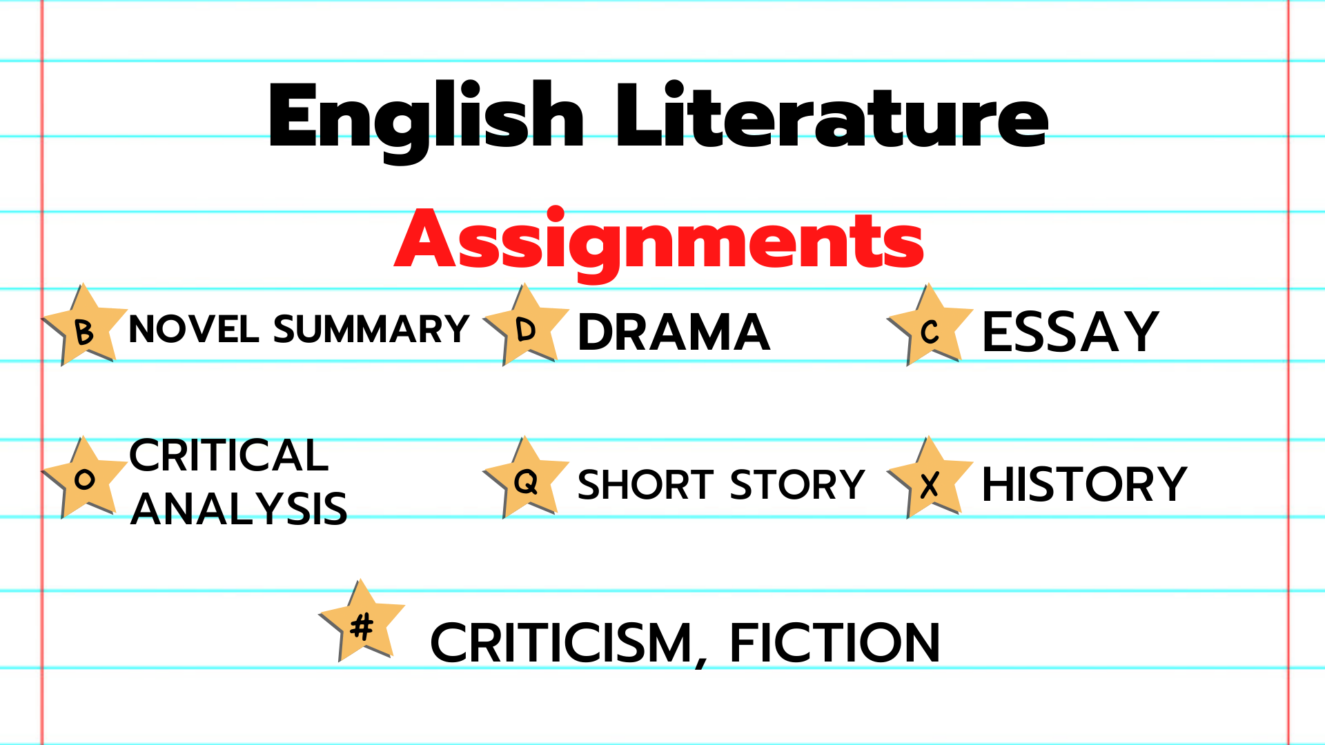 I will help in English literature assignments and ana...