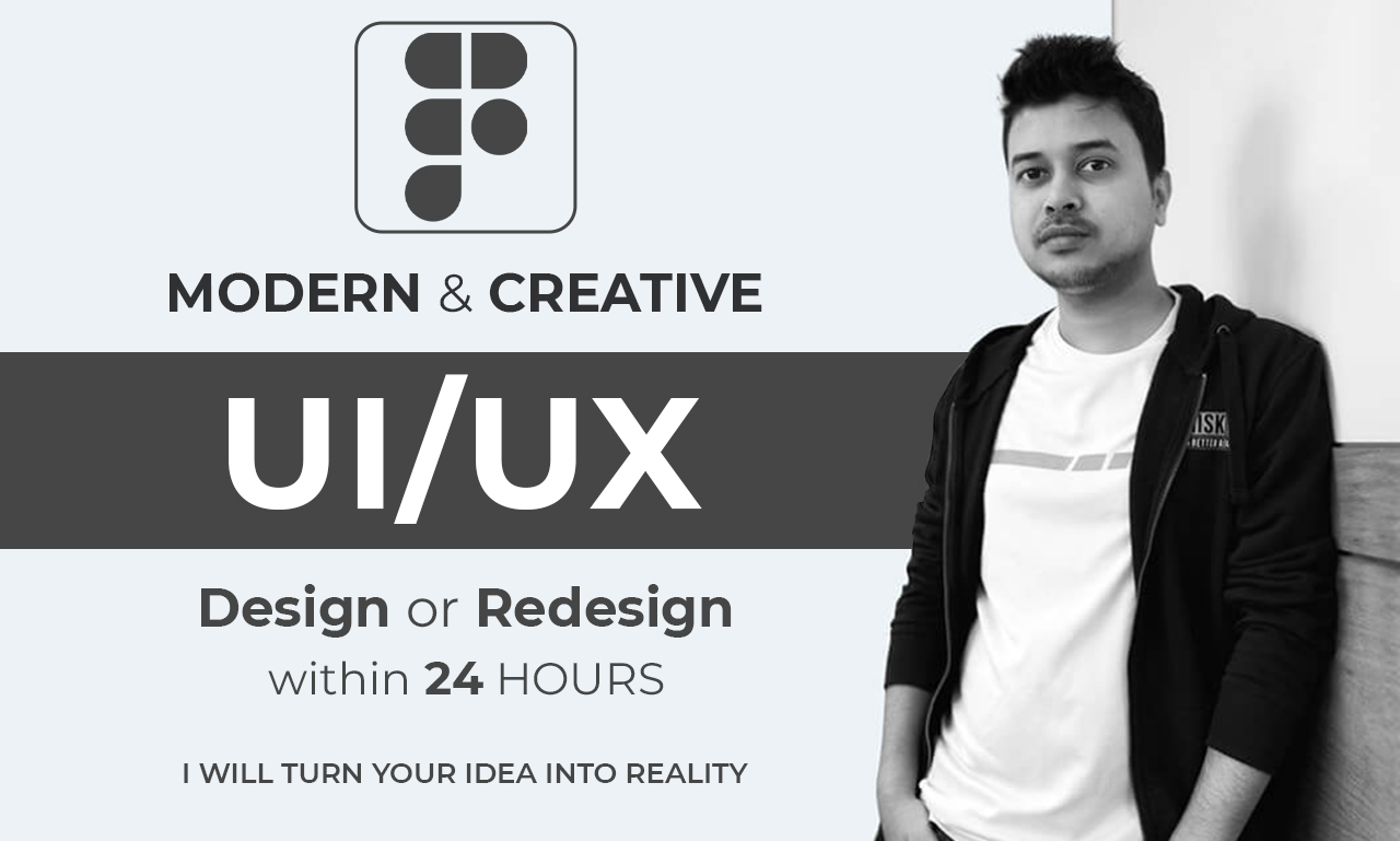 I will create a professional UI UX design for your we...