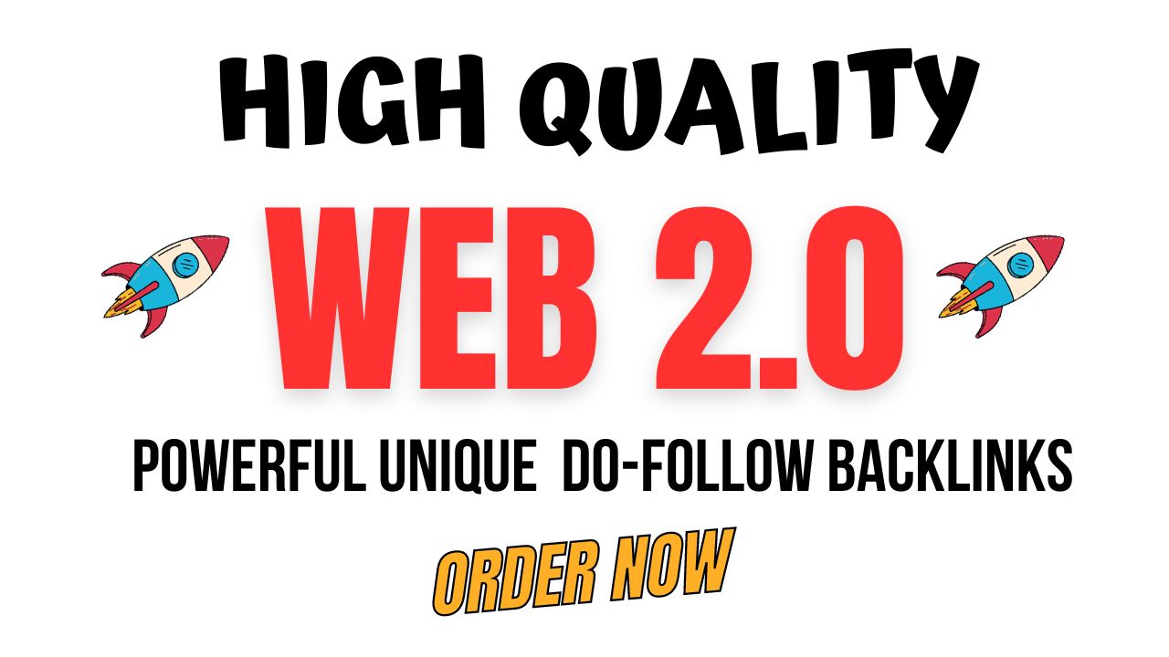 I will build 55 High Authority Dofollow web 2.0 Backl...