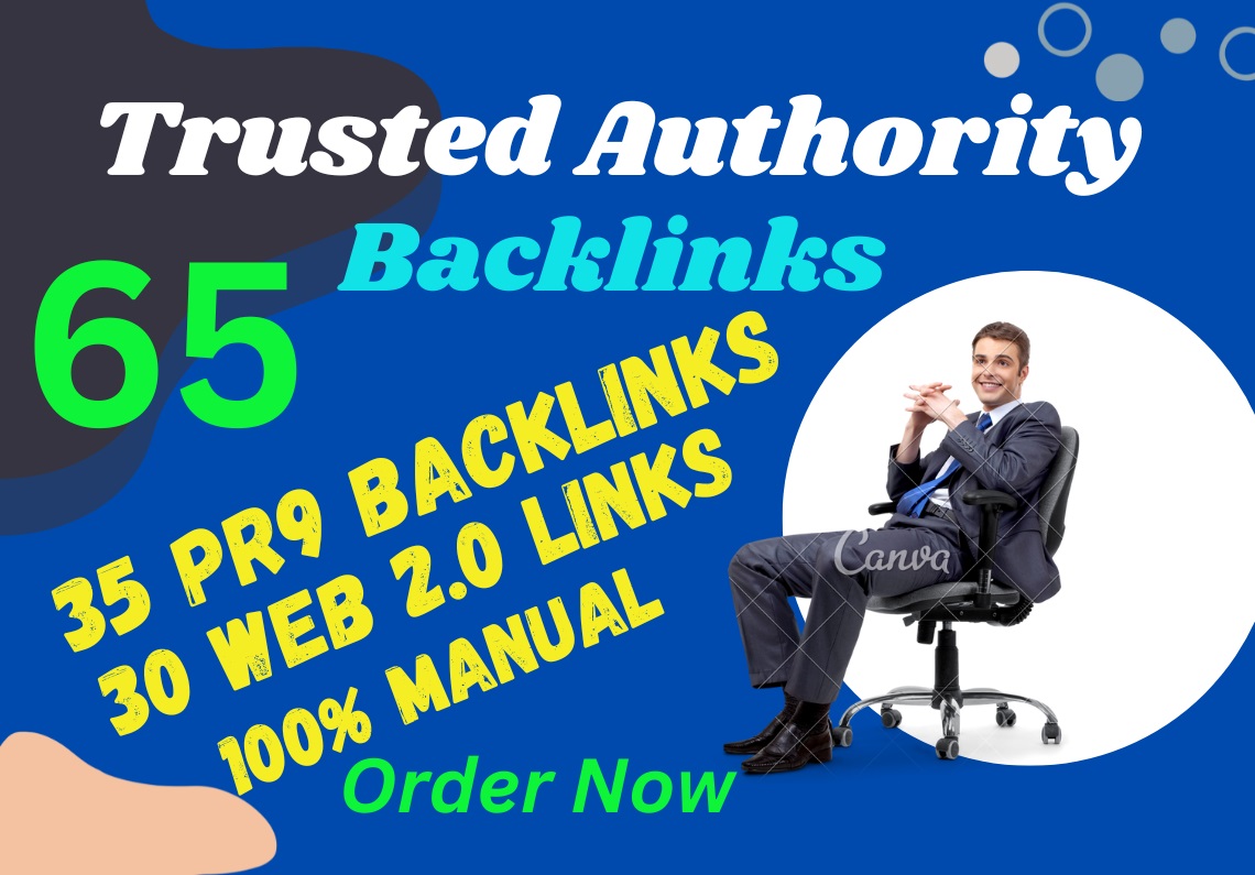 Handmade Offer-65 + Backlinks 30 Web 2.0 + 35 PR9, 7...