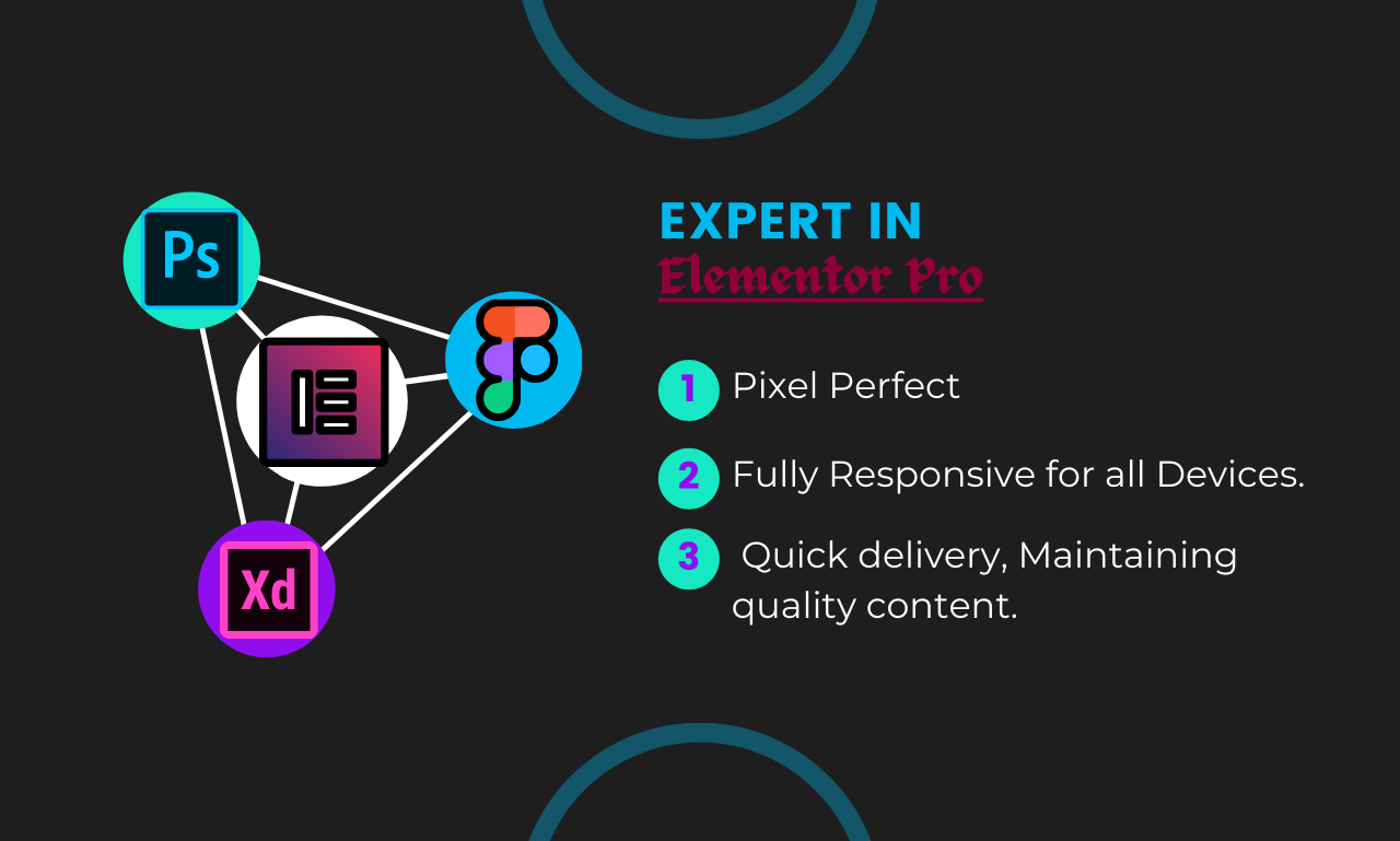 I will do xd, PSD, figma to elementor template, us...