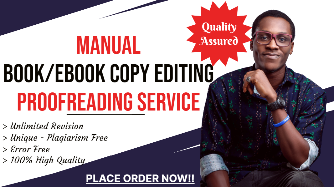 I will copy edit and proofread your book within 48 ho...