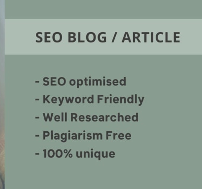 I will write 2 an engaging, SEO optimized article or...