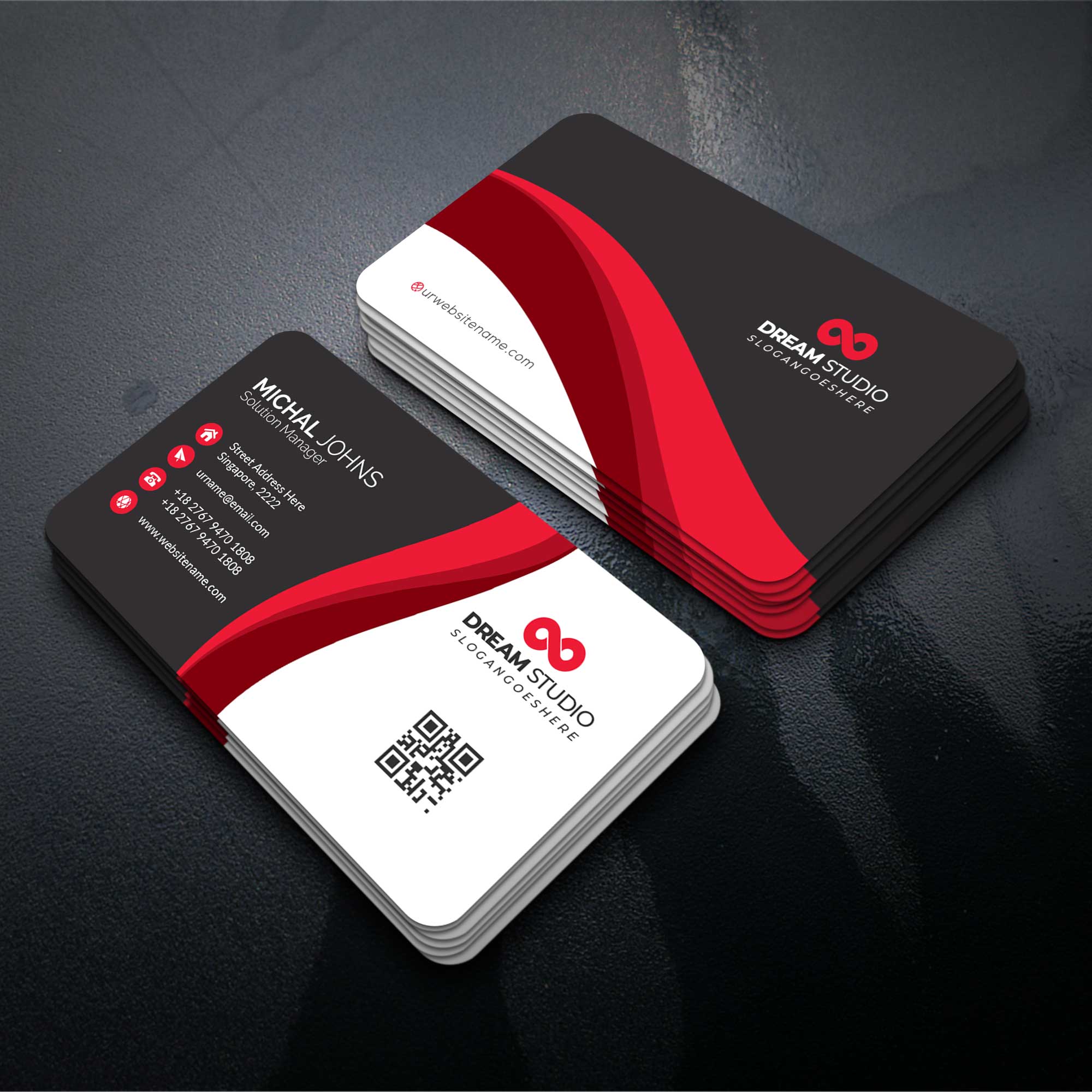 I will do professional, luxury, minimal business ca...