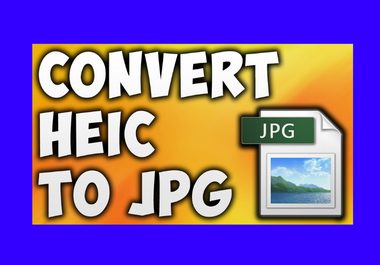 I will convert 100 HEIC photos or files to JPG or PNG...