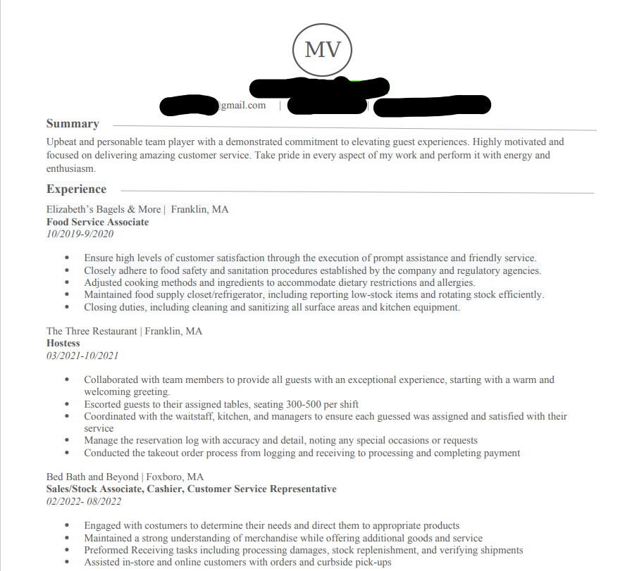 Unique Resume writing and Editing and Formatting avai...