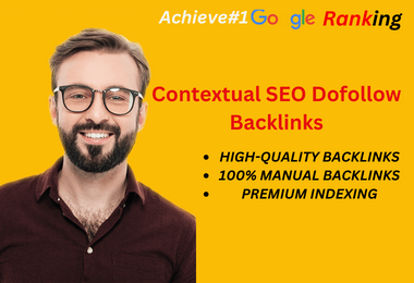 I will build contextual backlinks, authority SEO bac...