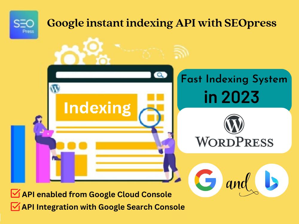 I will setup Instant Google Indexing API via SEOpress...