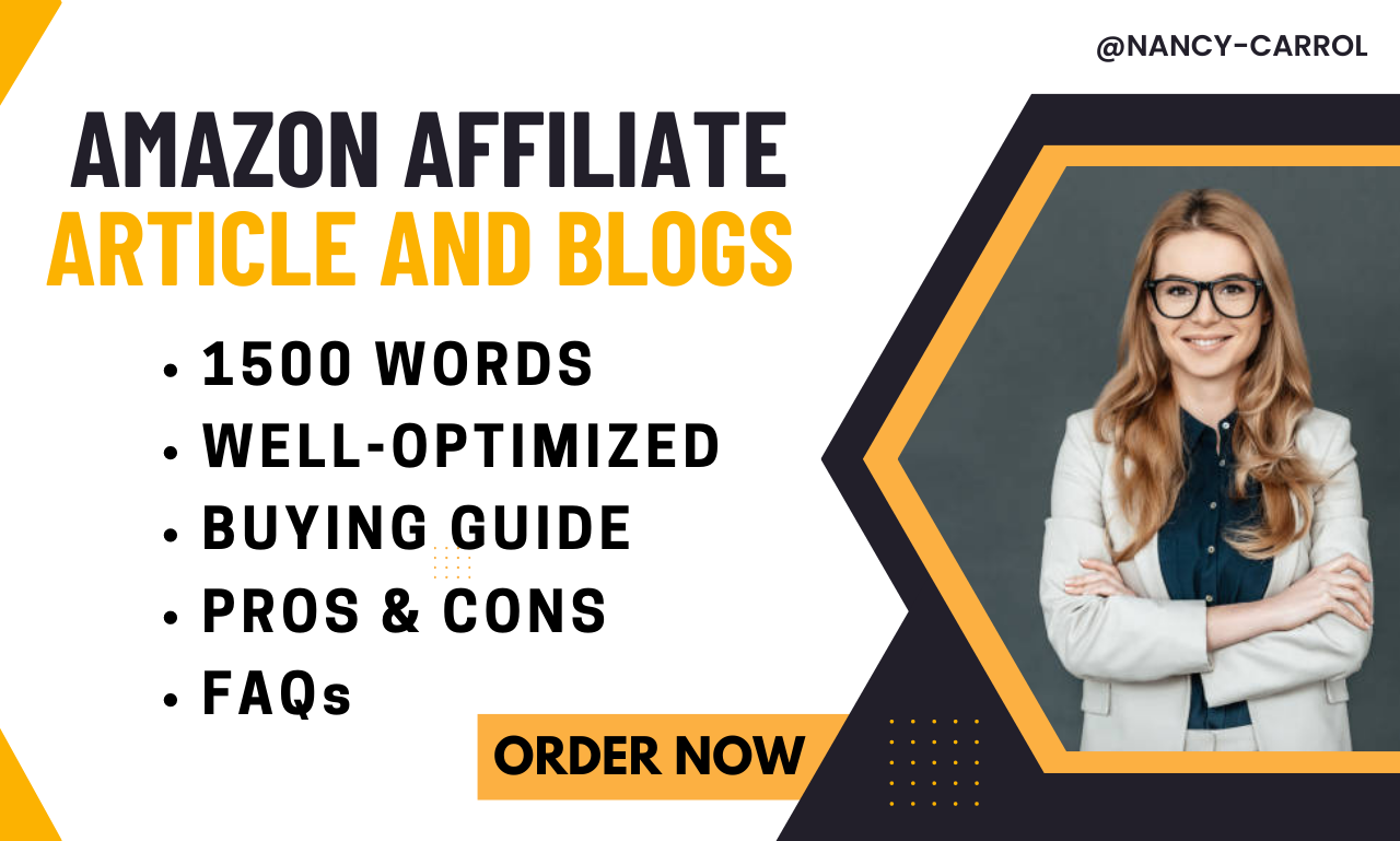 I will write SEO friendly amazon affiliate article an...