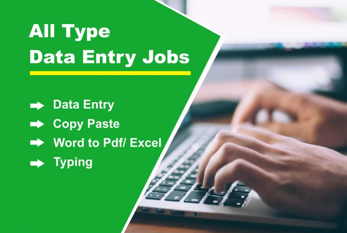 I Will Do Data Entry, Copy Paste, Typing, Pdf To W...