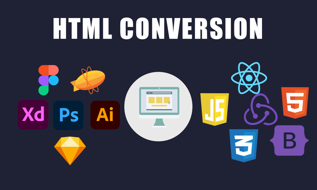 I will convert figma to HTML with bootstrap, PSD to ...