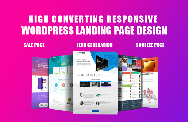 I will build wordpress landing page design, lead gen...