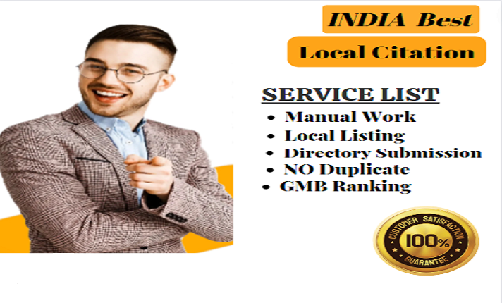 I will do india 160 live local citations manually for...