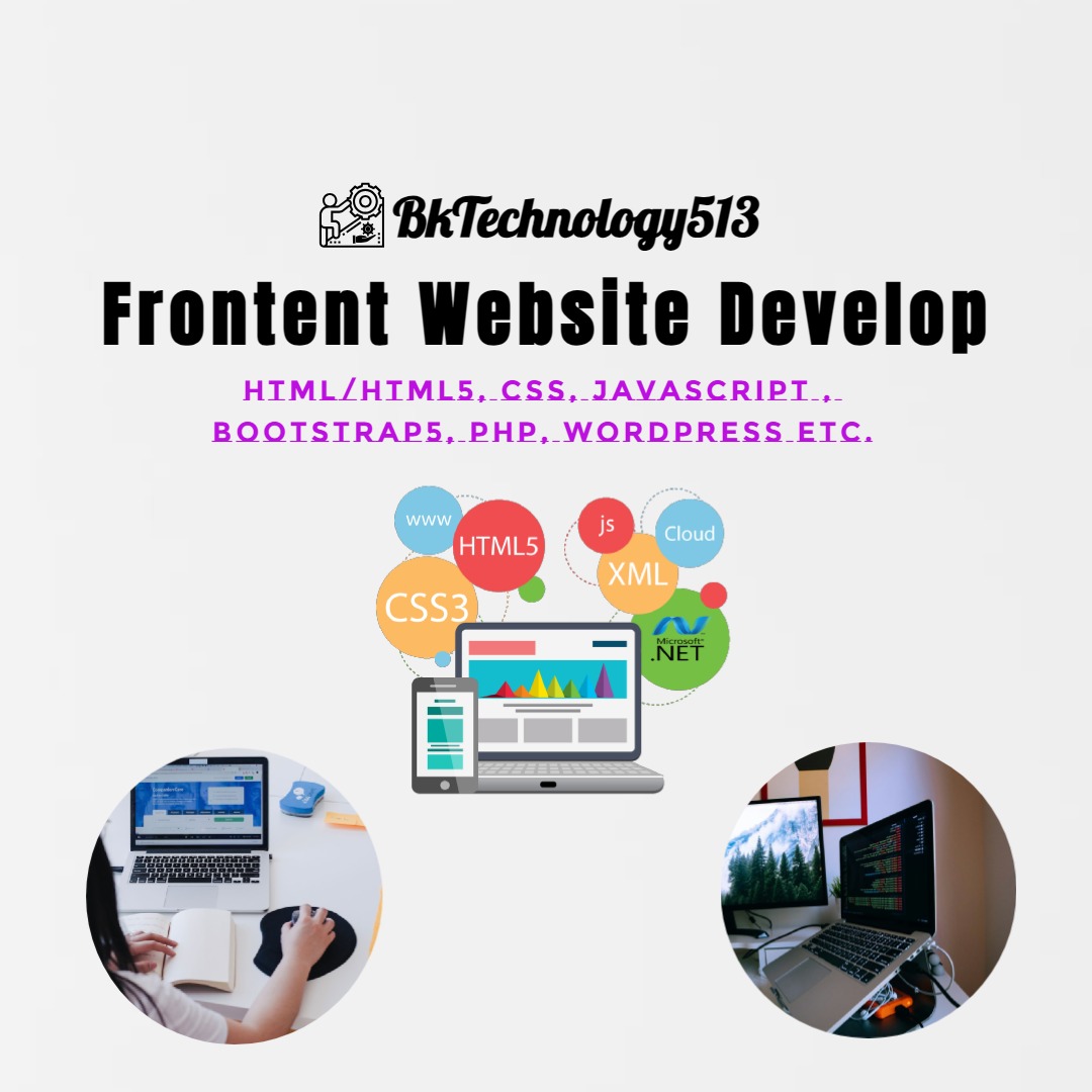 Frontend responsive HTML, CSS, JavaScript and Boots...
