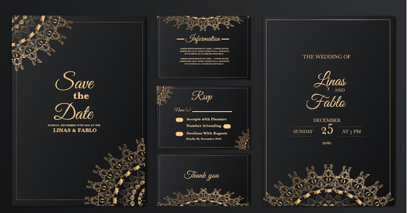 I Will Create Luxury Wedding Card, Invitation Card, ...