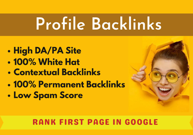 I will do 50 manual high quality profile seo backlink...