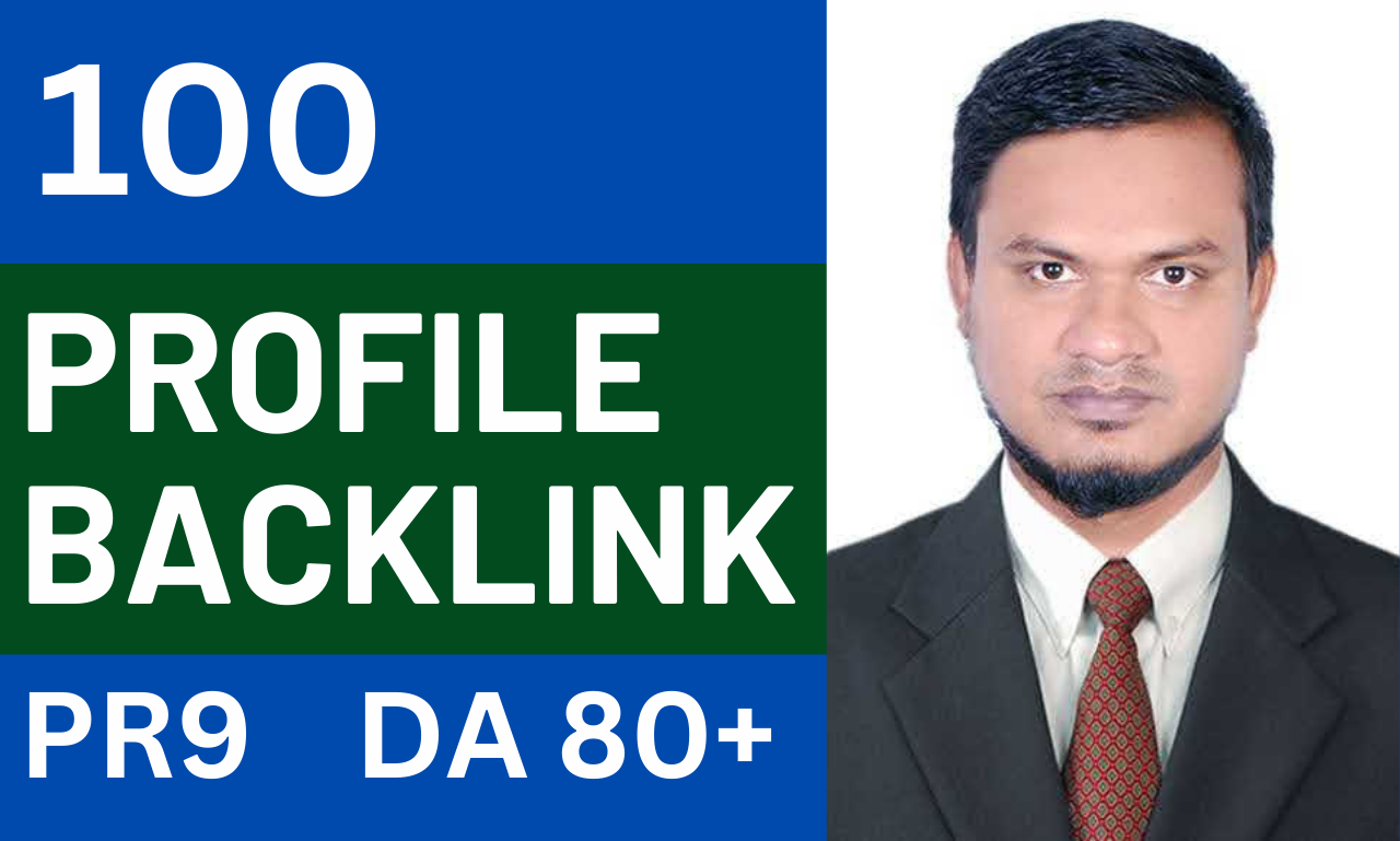 I Will do 100 Permanent High Authority Profile Backli...