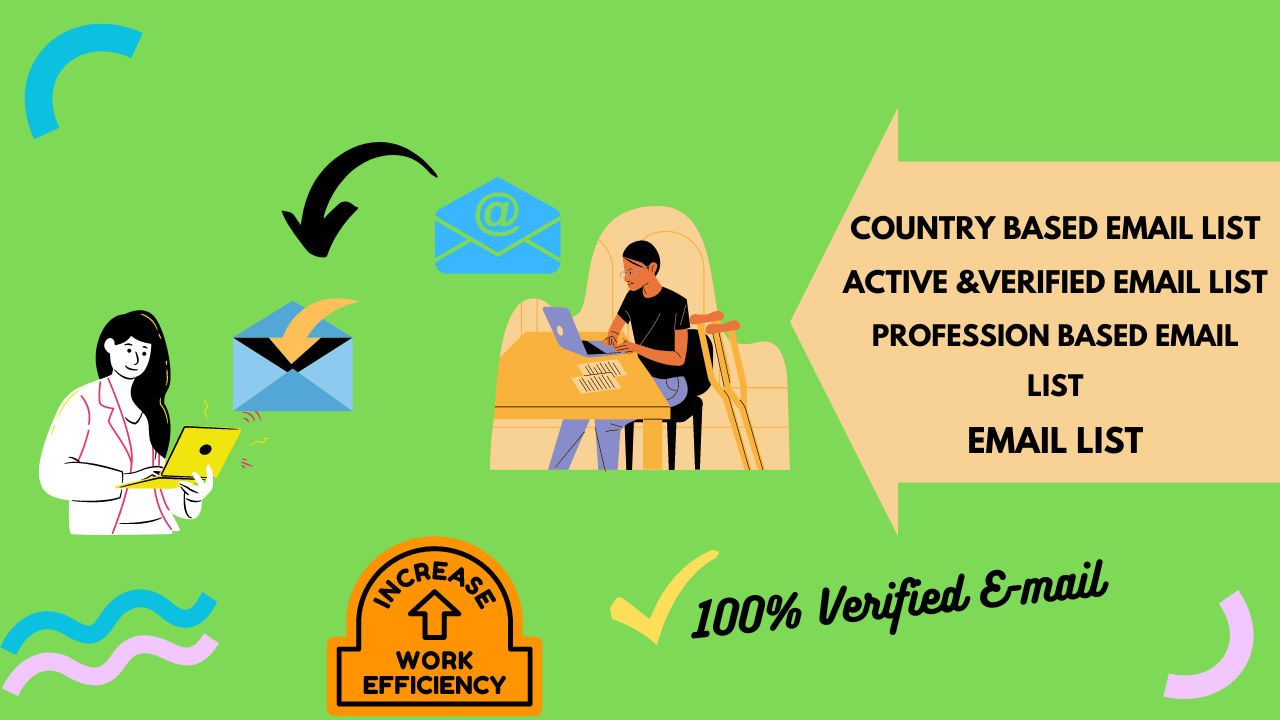 I Will Provide You Any category niche targeted email ...