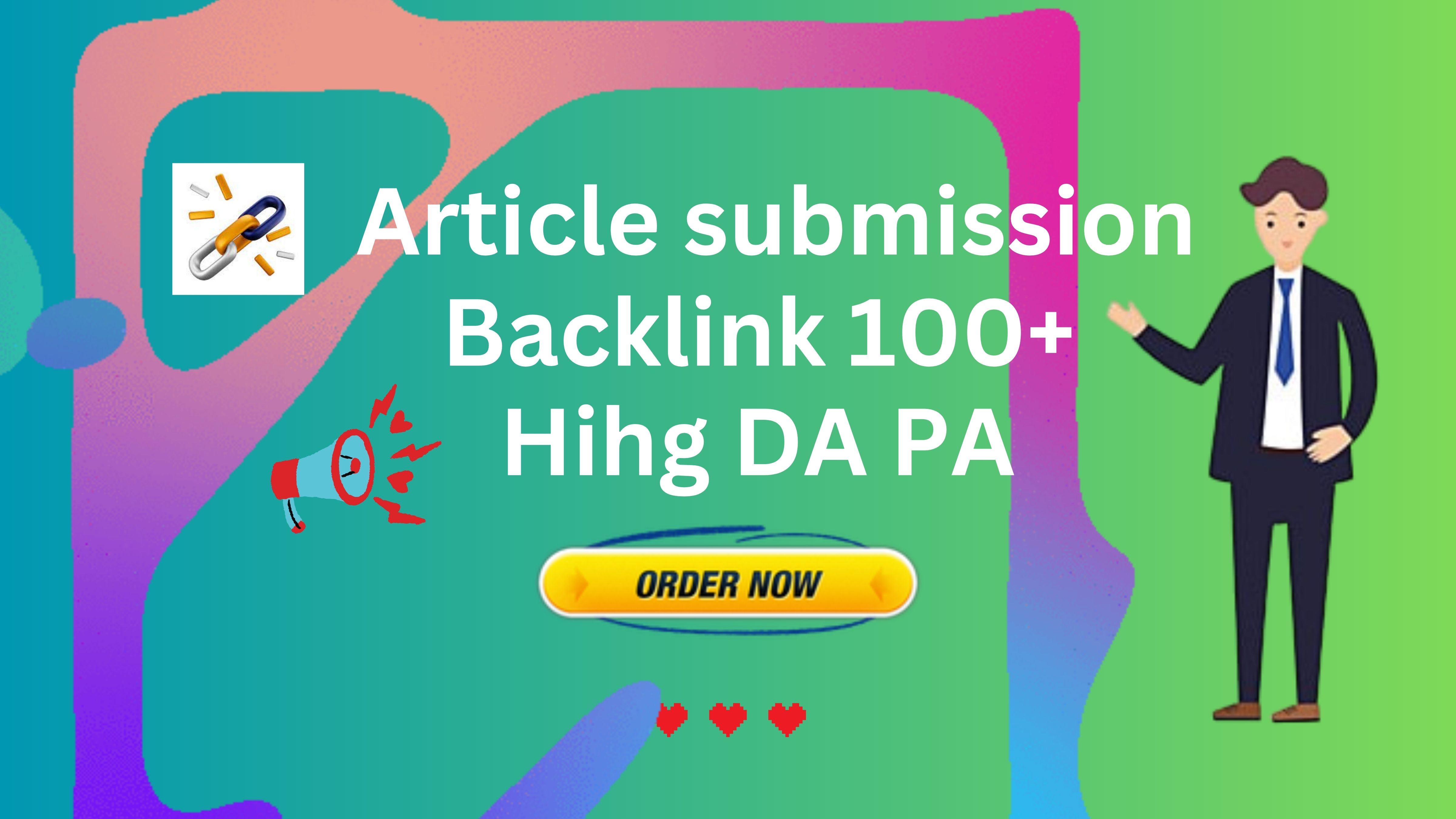 I will Do 100 Powerful Natural Article Submission Bac...