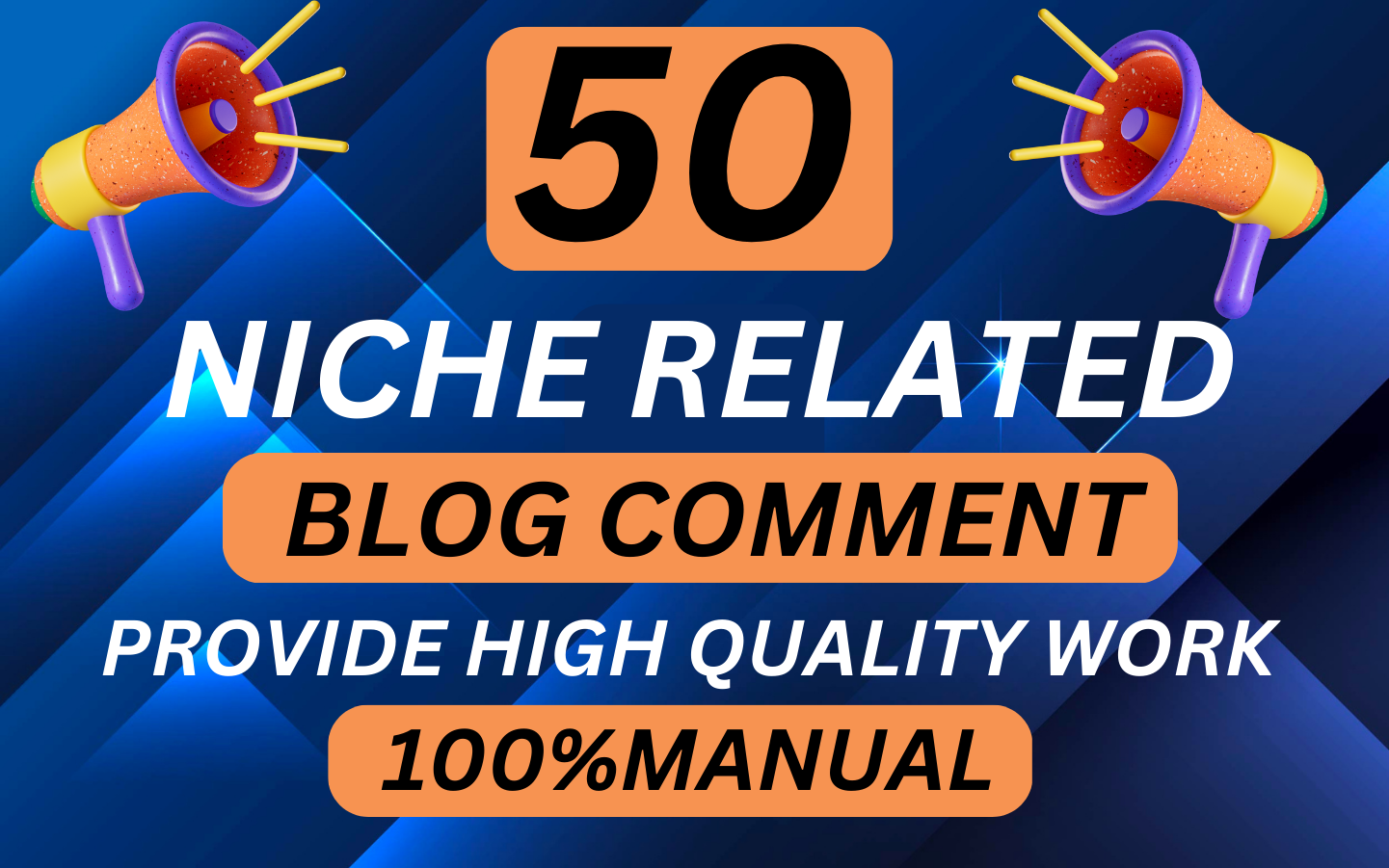 I will provide 50 high-quality niche relevant blog co...