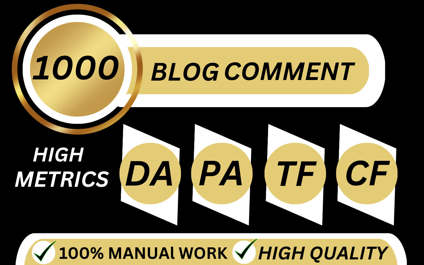 I will provide high-quality 1000 blog comments backli...