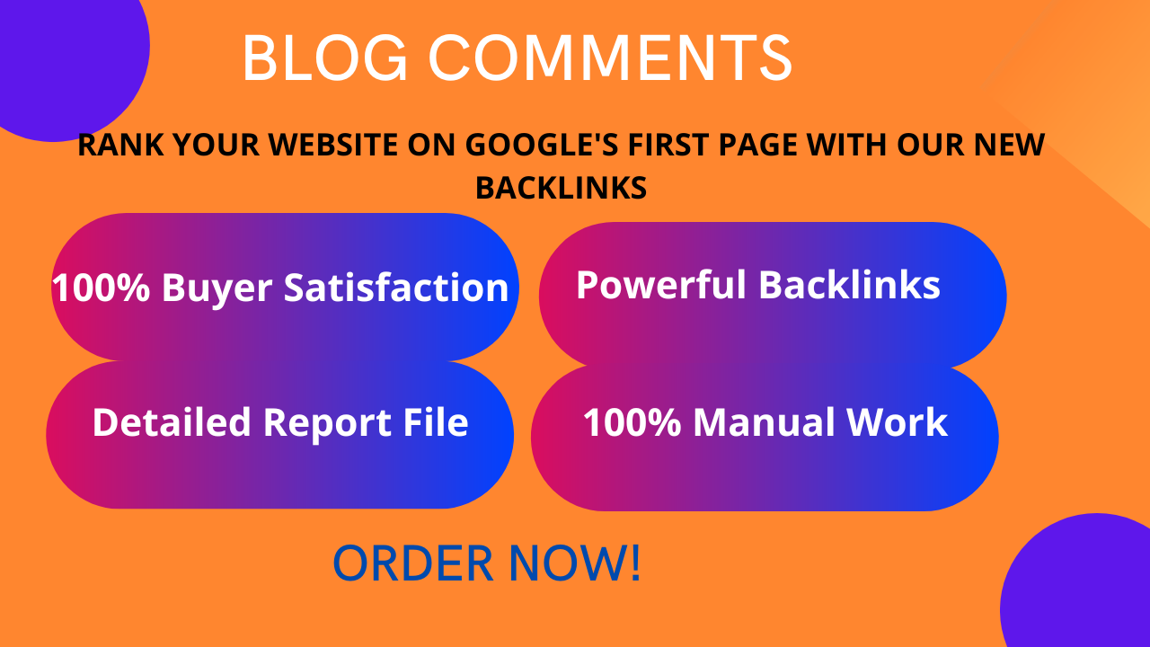 I Will Provide 100 Blog Comments to Boost Your Websit...