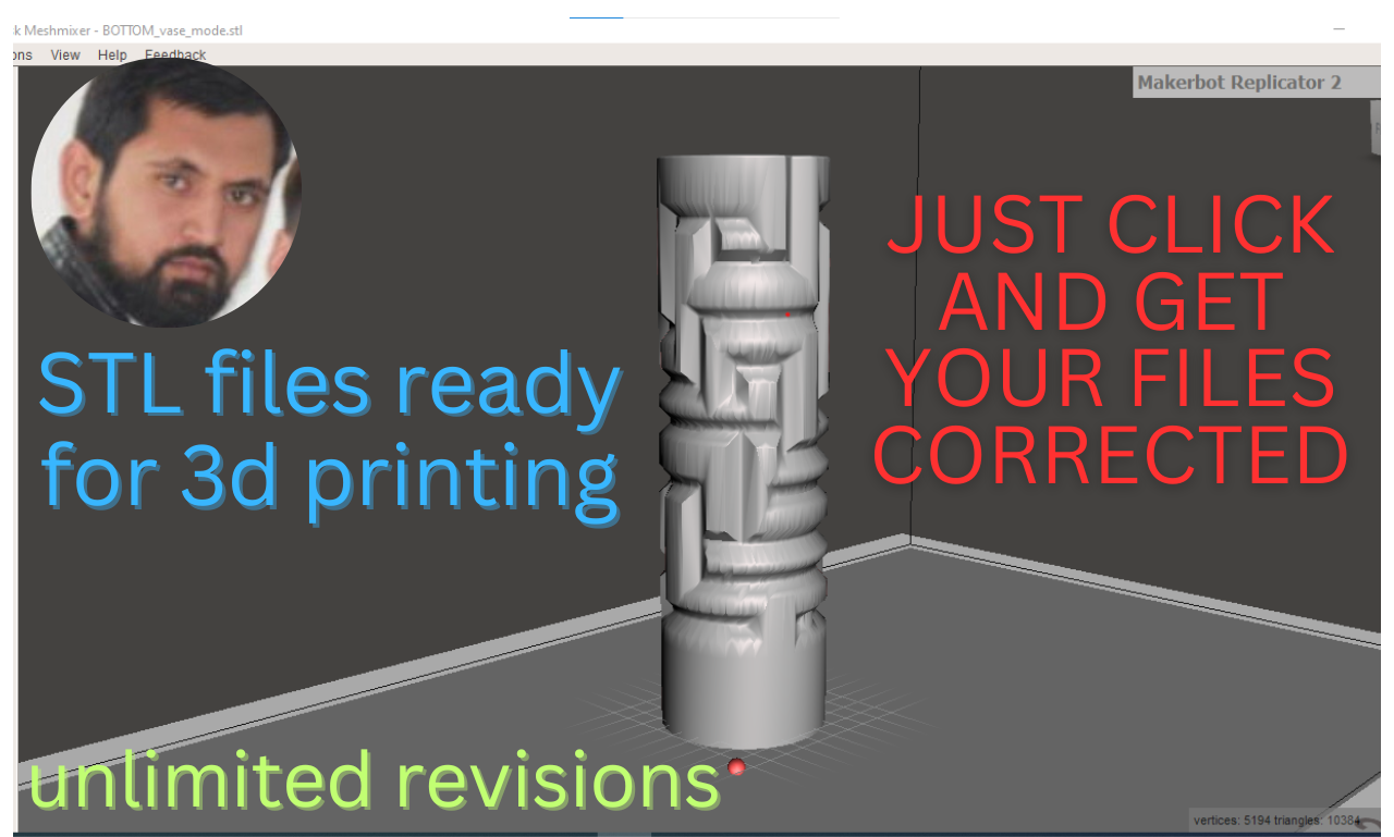 I will professionally Repair STL files for 3d printin...