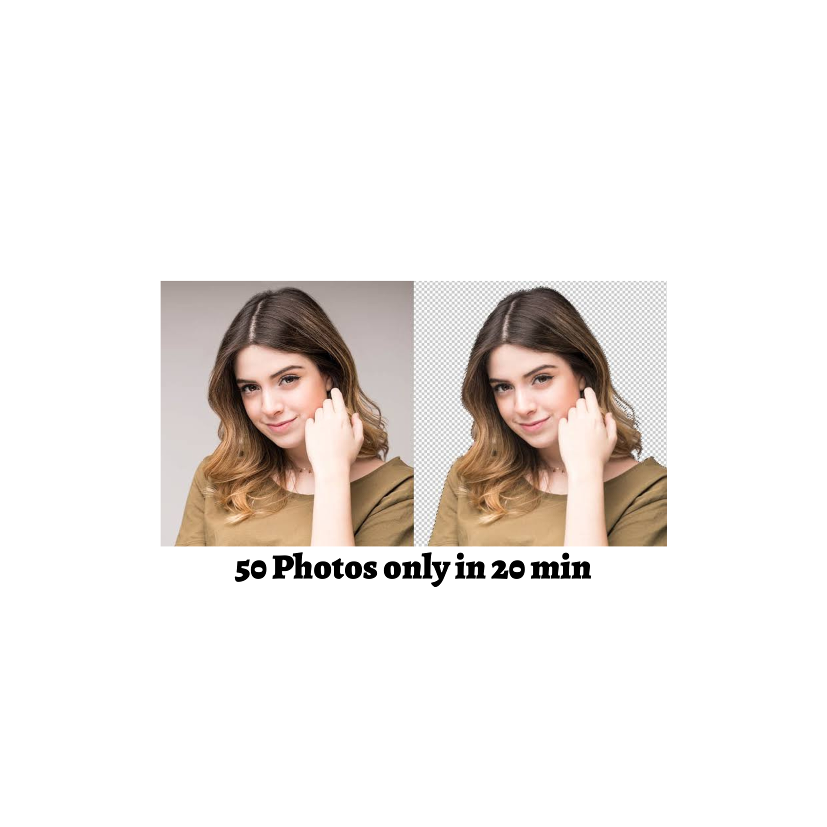 I will remove 50 photos background just within 20 min...