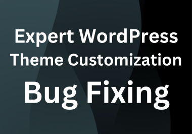Expert On WordPress Theme Customization and Bug Fixin...