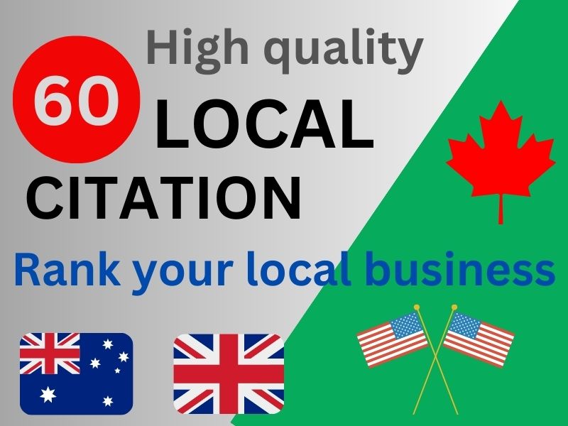I will give 60 best USA local citations and business ...