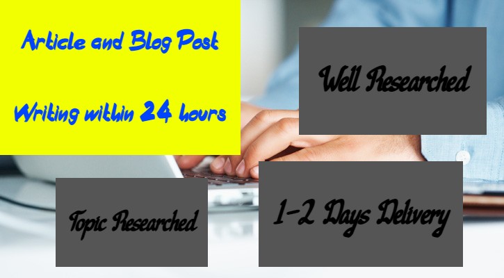1000 Words Article and Blog Post Writing, High Quali...