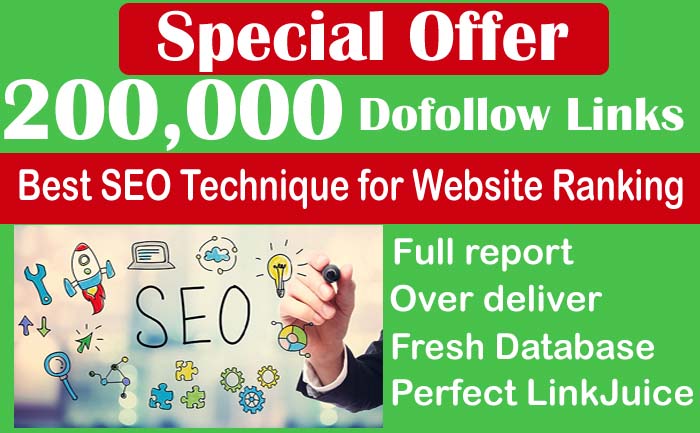 Skyrocket Your Website's Ranking with 200k Dofollow B...