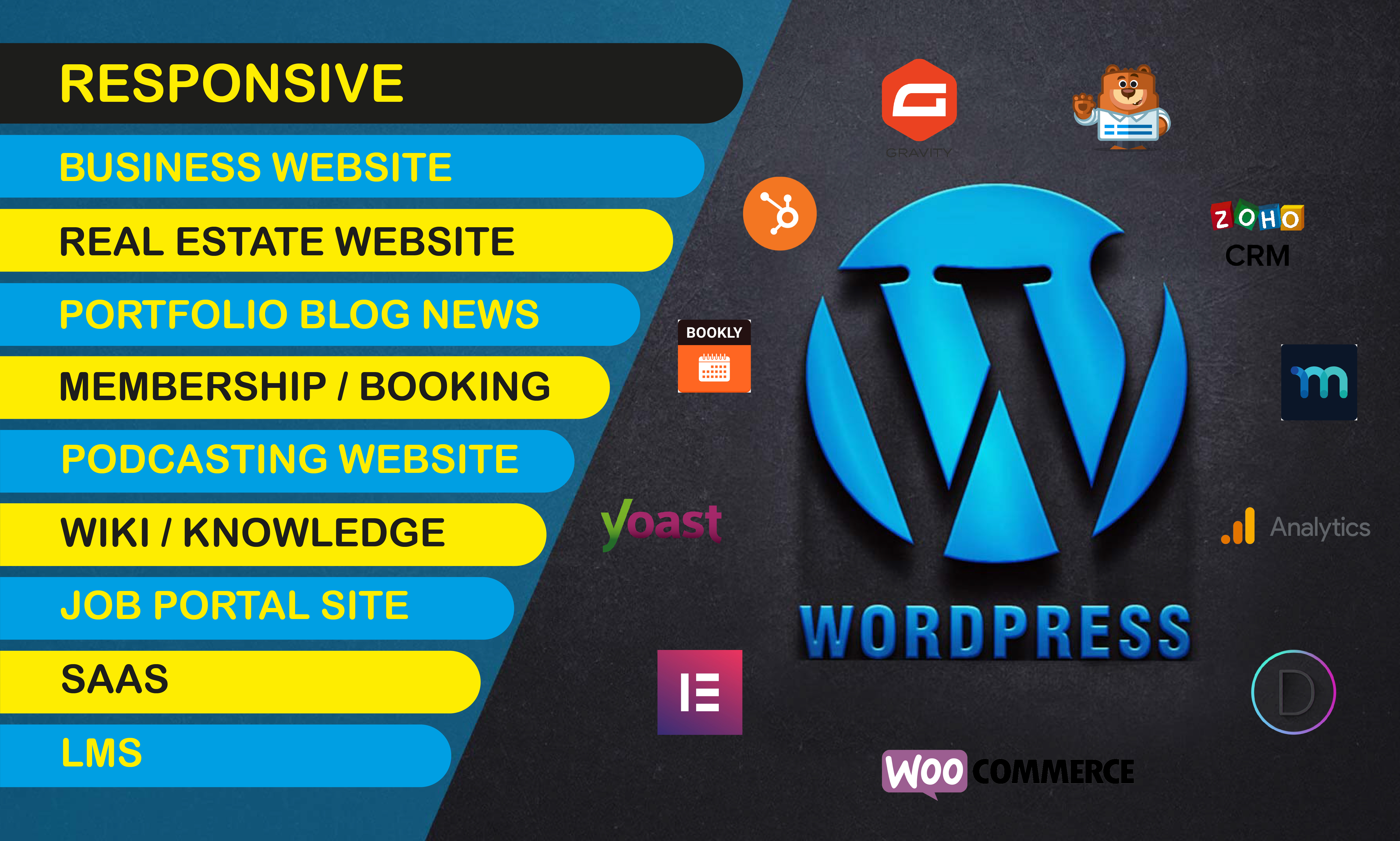 WordPress business website membership real estate sit...
