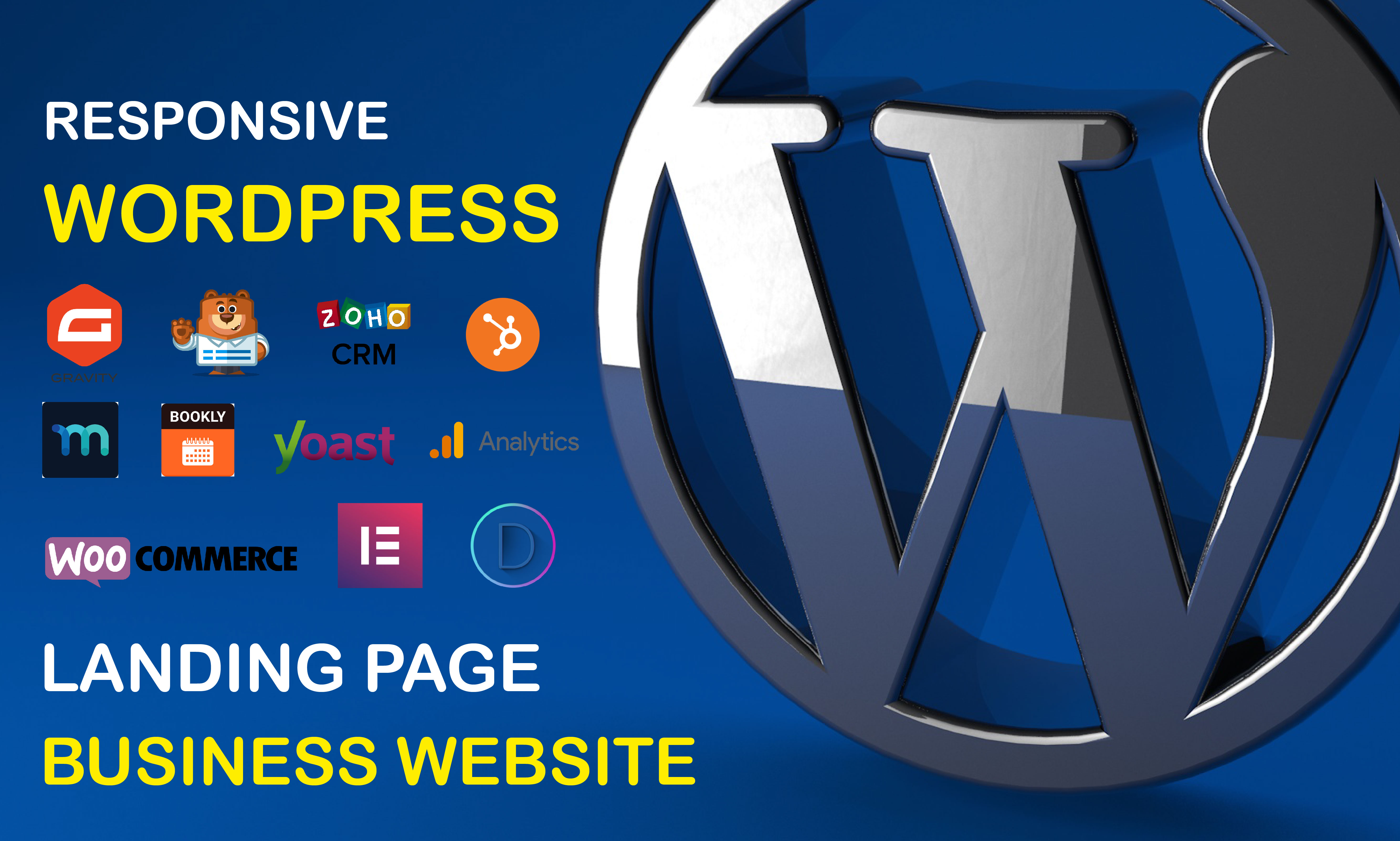 I will make wordpress landing page coming soon page b...