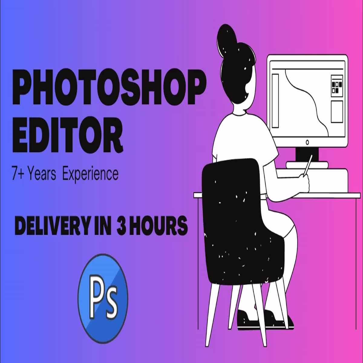 I will do any photoshop photo edit in 3 hours