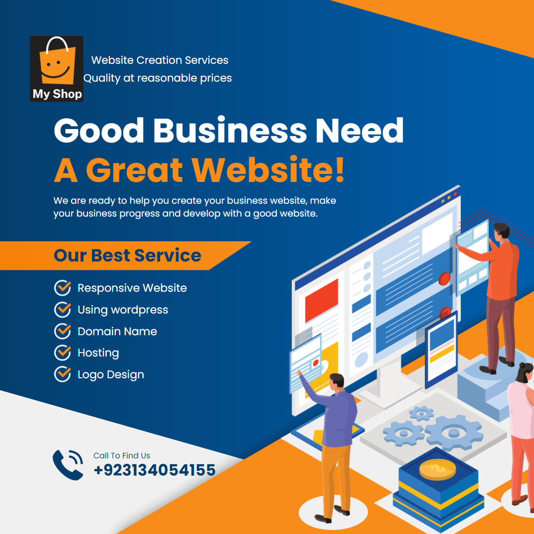 Get your bussiness to the world with a website. we de...