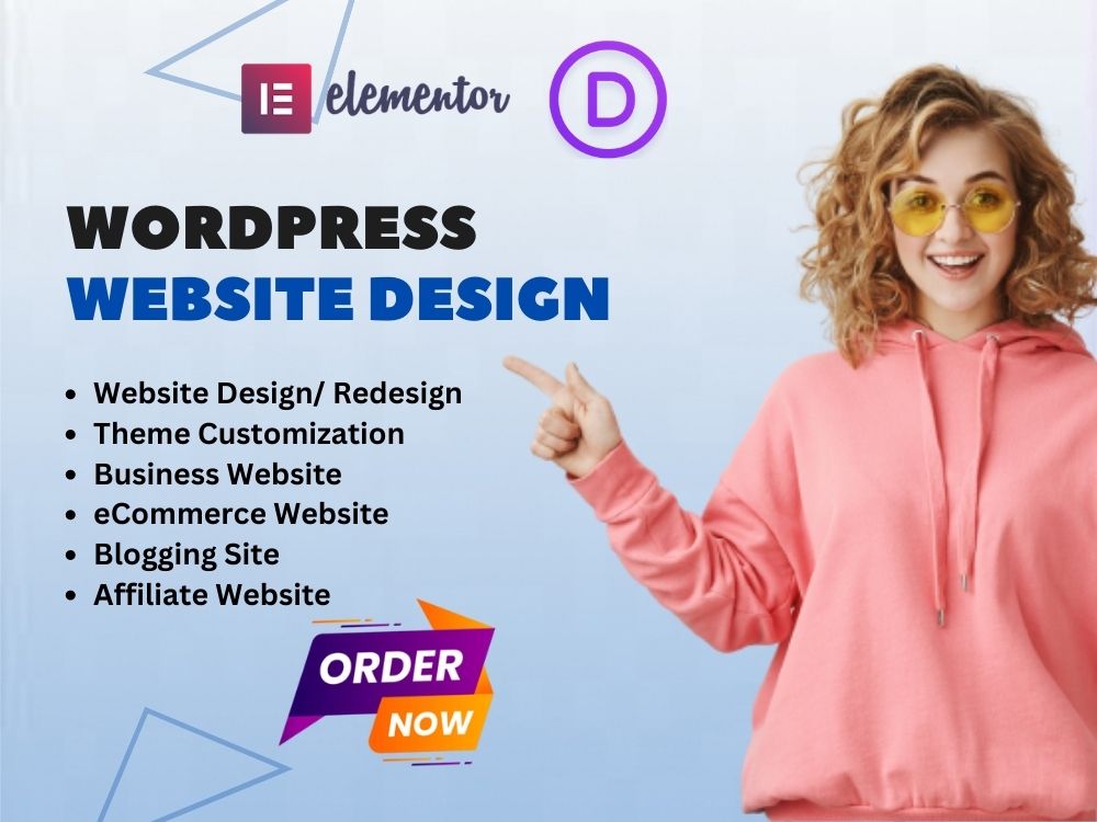 I will build responsive WordPress, woocommerce websi...