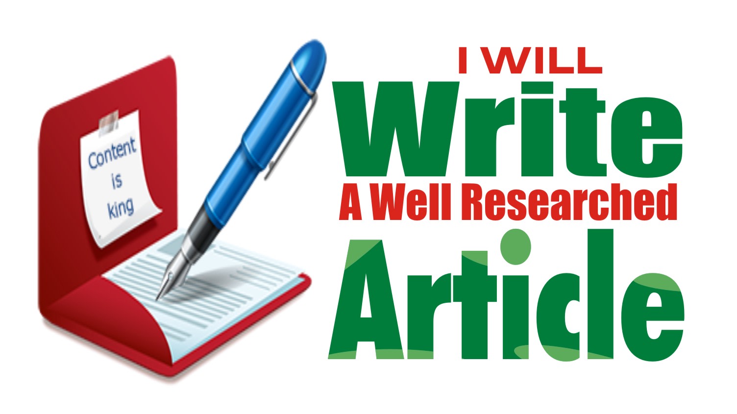 I will write world class article