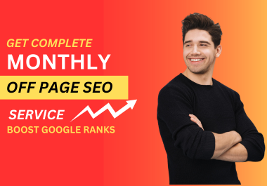 Monthly off page SEO service with white hat link buil...