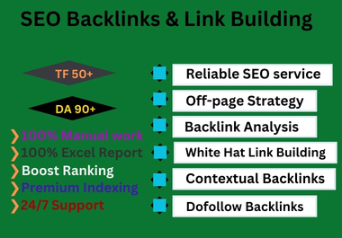 I will do complete monthly off page SEO backlink pack...