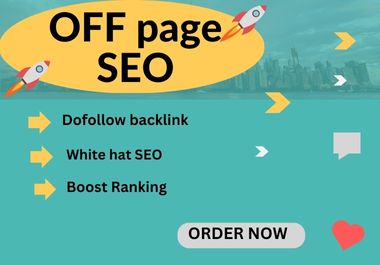 I will supply off page SEO optimization for your webs...