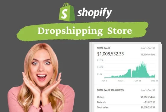 create high converting shopify dropshipping store or ...
